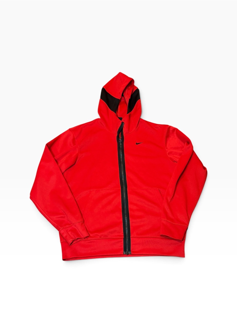 Nike Dri Fit Red Full-Zip Jacket Men’s Size Small Track Lightweight  Running